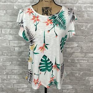 Maurices 24/7 Floral Palms Tee
